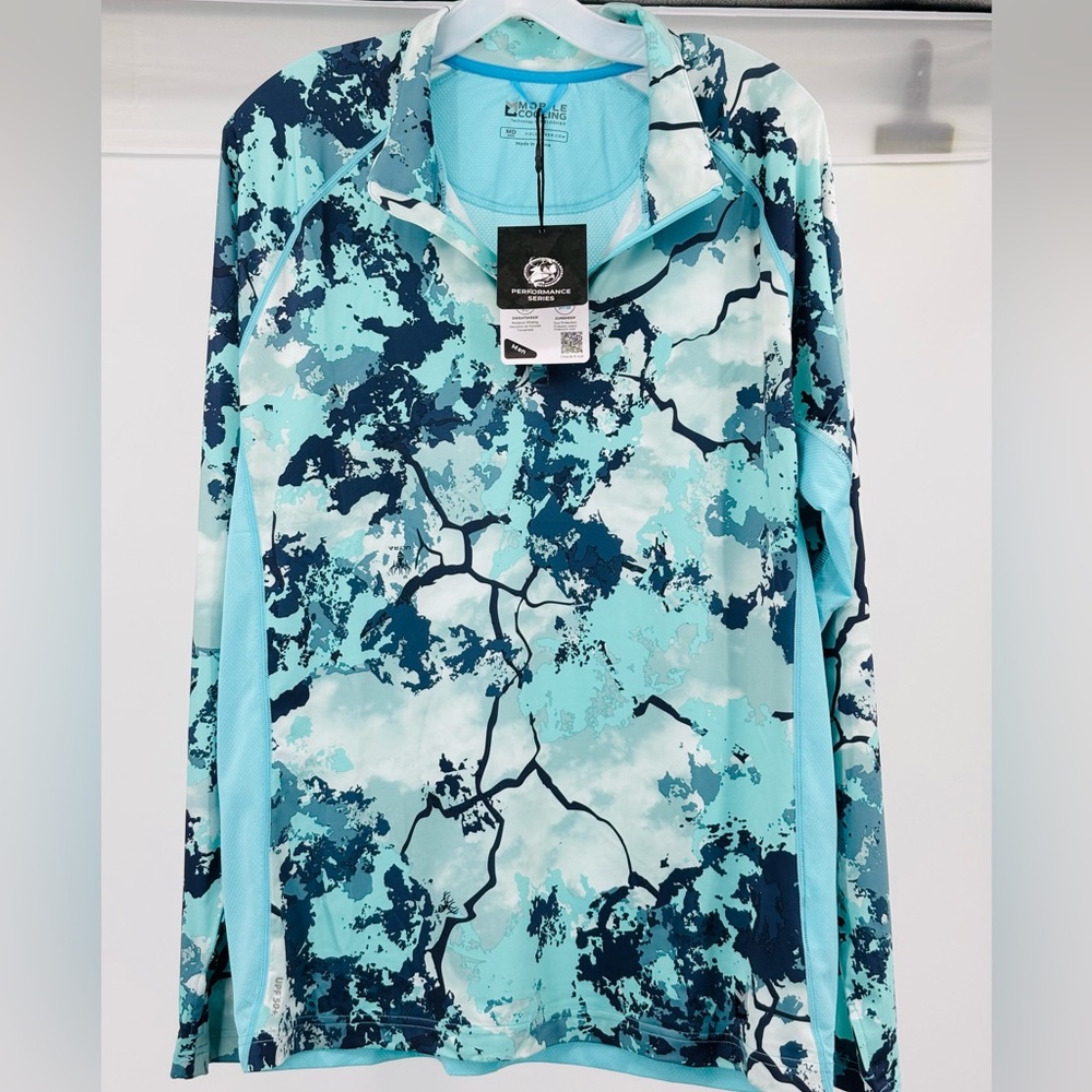 Men’s Fieldsheer Mobile Cooling 1/4 Zip Long Sleeve Shirt Size M